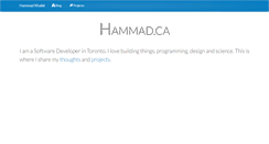 Desktop Screenshot of hammad.ca